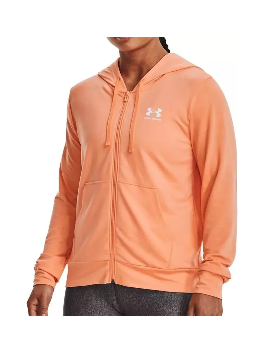 Sweat Zippée Orange Femme Under Armour Rival Terry 2