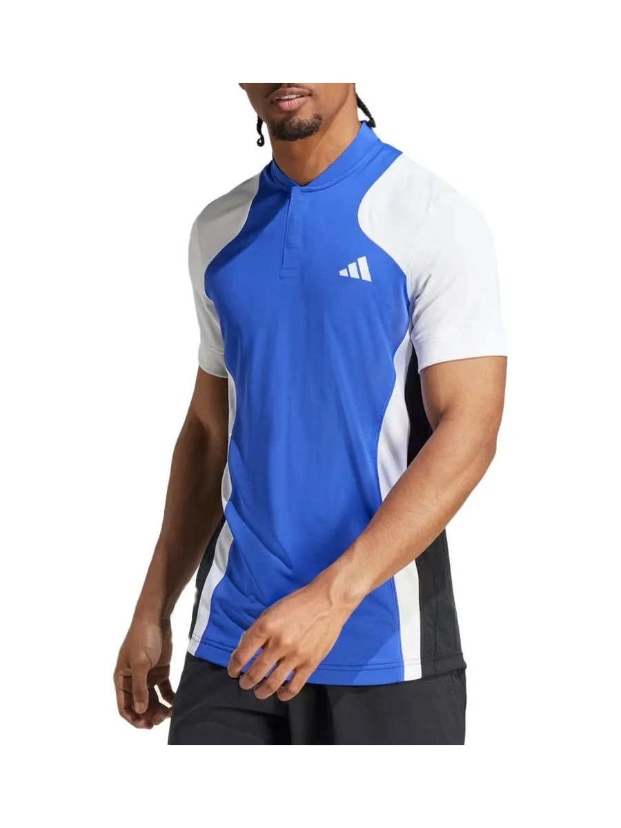 Polo Bleu Homme Adidas IT2262 2