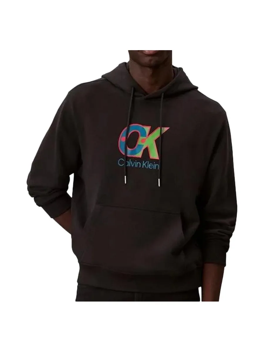 Sweat Noir Homme Calvin Klein Jeans Terrys 2