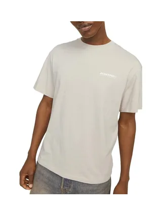 T-Shirt Beige Homme Jack & Jones Whislington 1