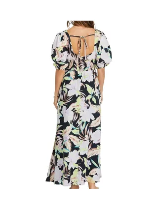 Robe Noir à Fleurs Femme Billabong Tropical Escape 2