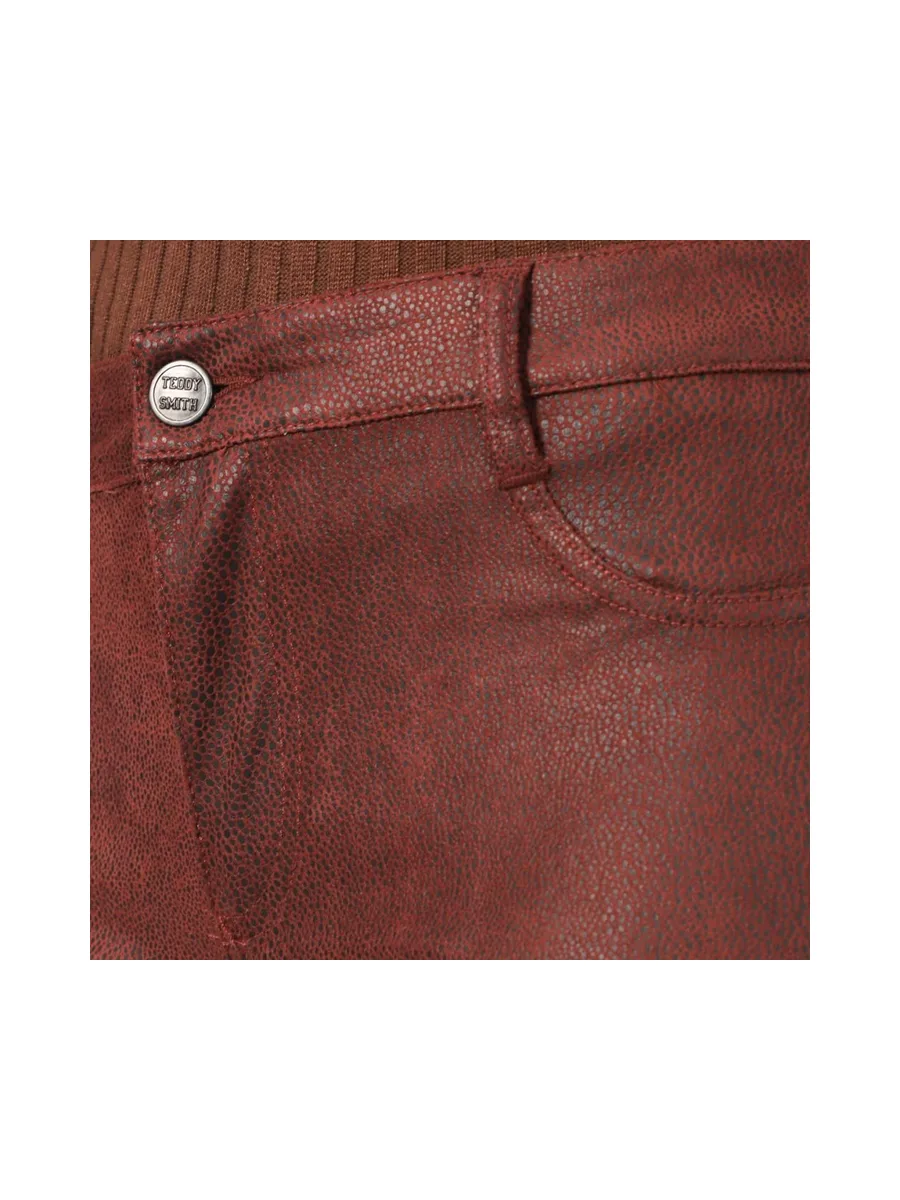 Jegging Bordeaux Femme Teddy Smith The Jeg Rise Skin 4