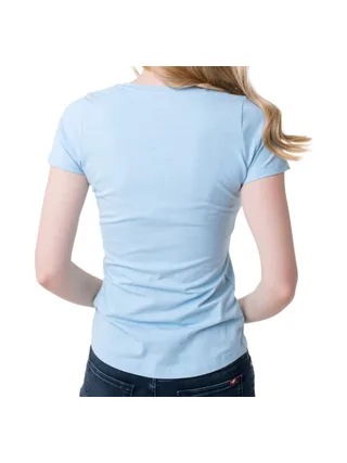 T-shirt Bleu Femme Pepe Jeans New Virginia 2