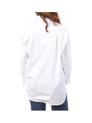 Chemises Blanche Femme Calvin Klein Jeans Poplin Relaxed 2