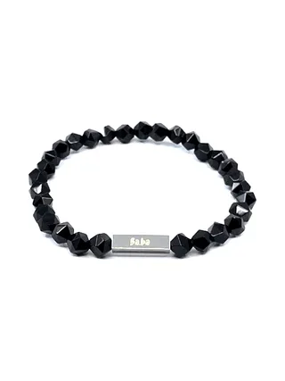 Bracelet Vaugirard noir - pierres naturelles 5