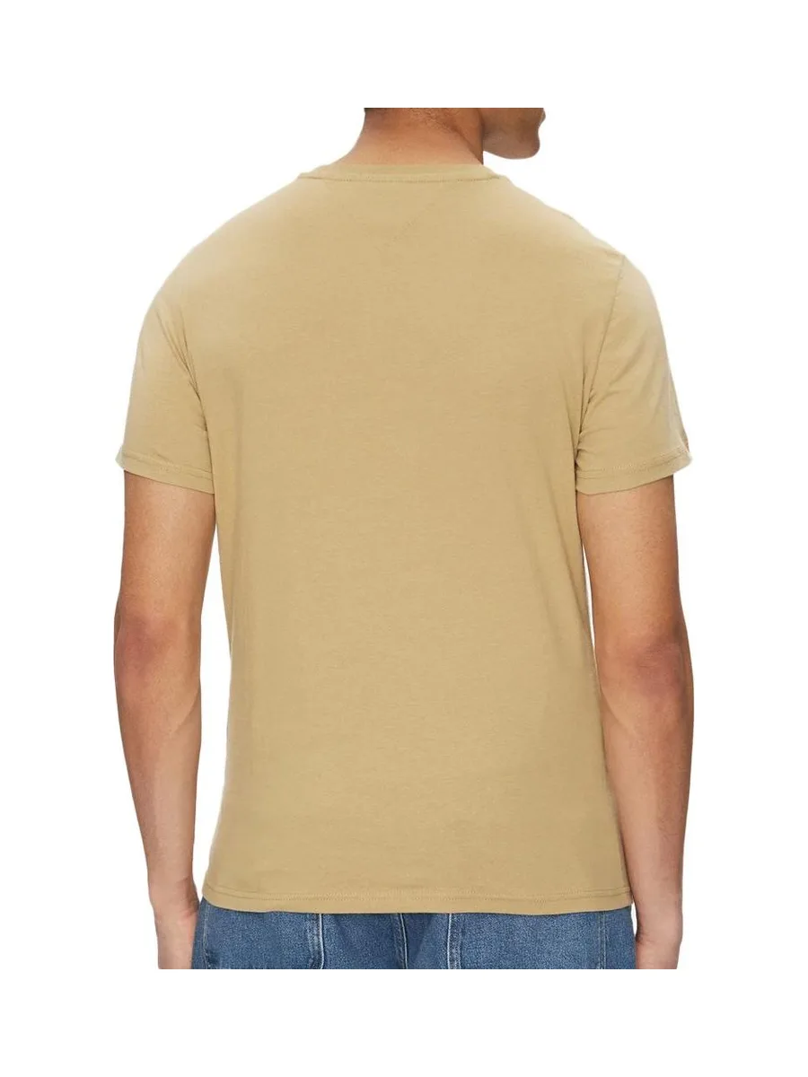 T-shirt Beige Homme Tommy Hilfiger Tjm Slim Essential F 3