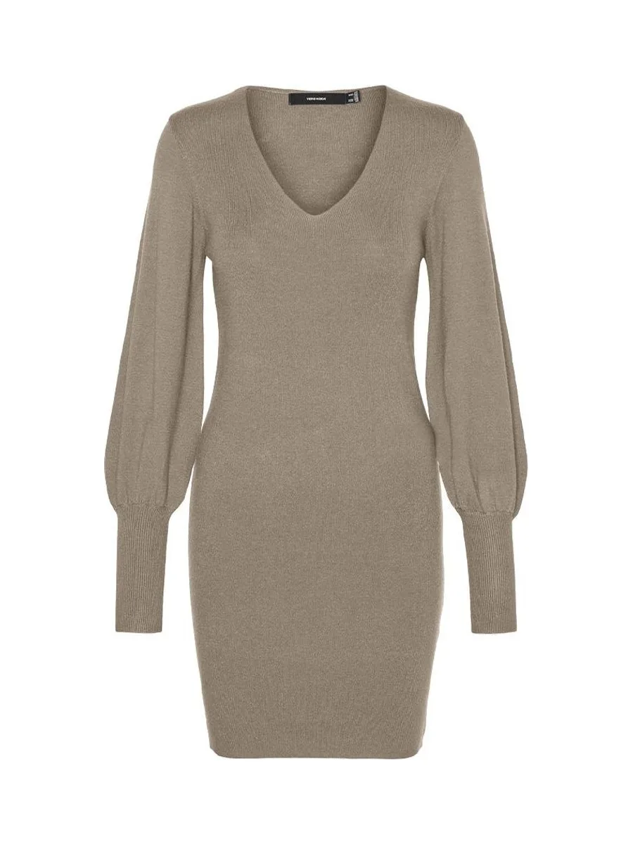 Robe Pull Beige Femme Vero Moda Holly 1