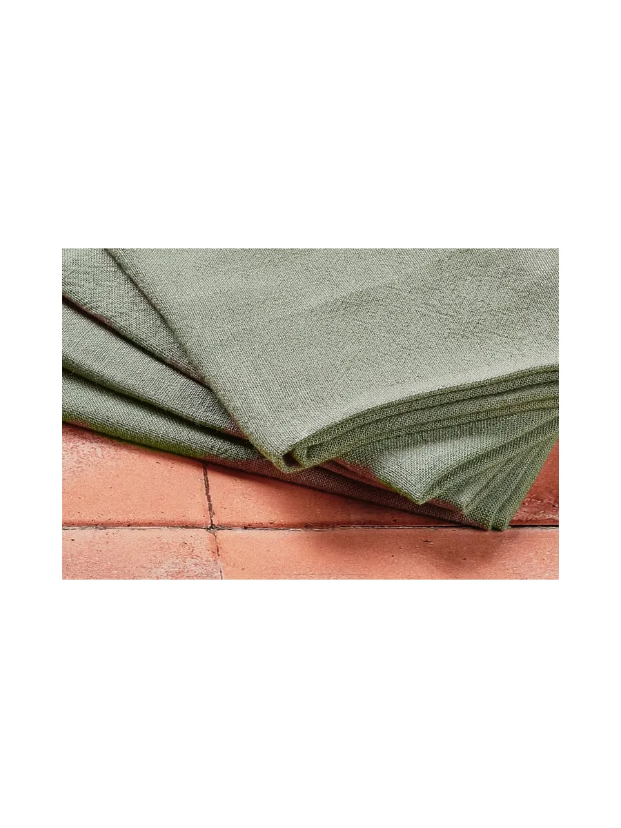 Serviette de table - 6 pièces - Lin et coton blanc crème 140