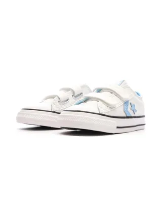 Baskets Blanc/Bleu Garçon Converse Star Player Easy 6