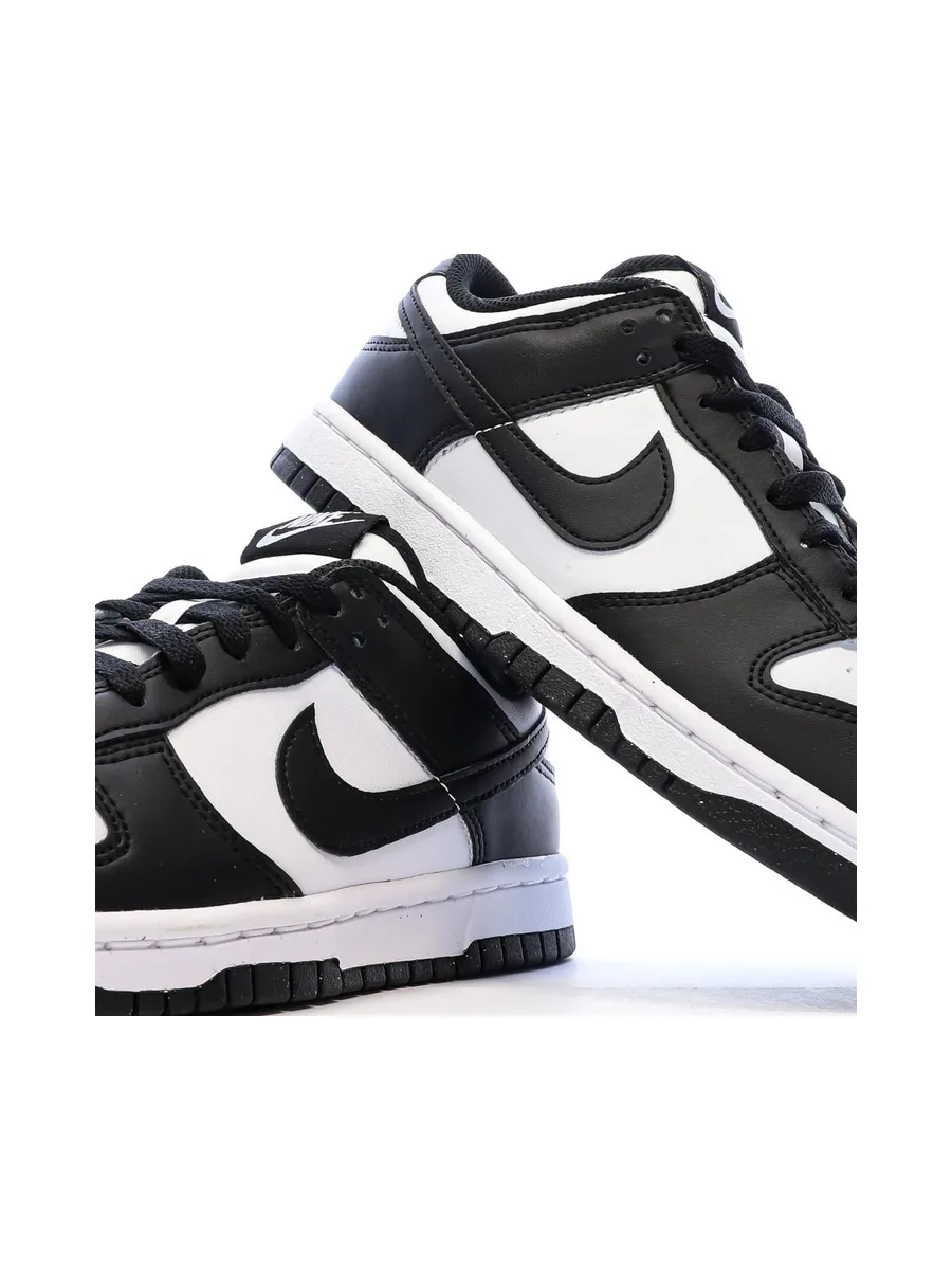 Dunk Low Baskets Blanches/Noires Femme Nike 7