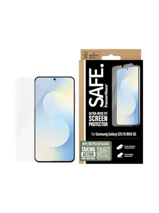 PanzerGlass SAFE. by ® Screen Protector Samsung Galaxy S25 FE 5G | M56 5G | Ultra-Wide Fit 2
