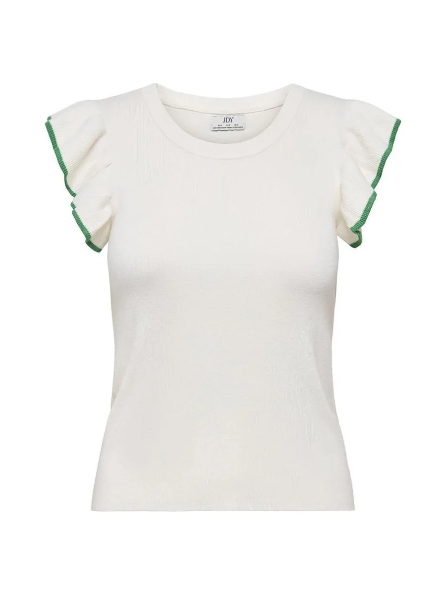 T-Shirt Blanc/Vert Femme JDY Adele 1