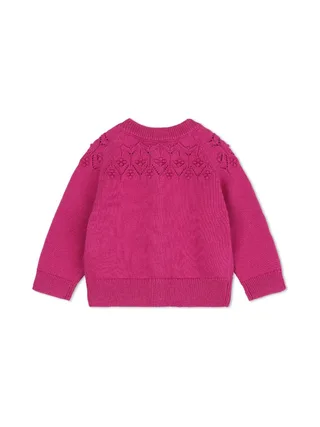 Gilet Fuchsia Bébé Fille Carrément Beau Y30211 2