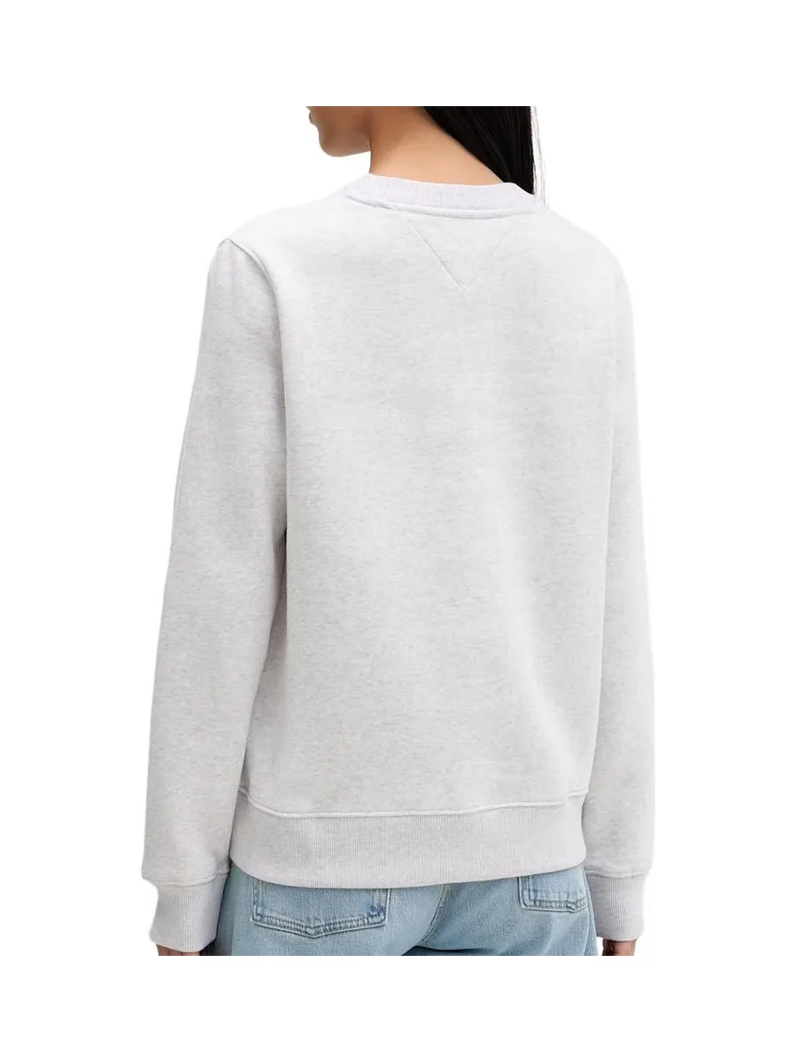 Sweat Gris Femme Tommy Hilfiger Flag Crew1 3