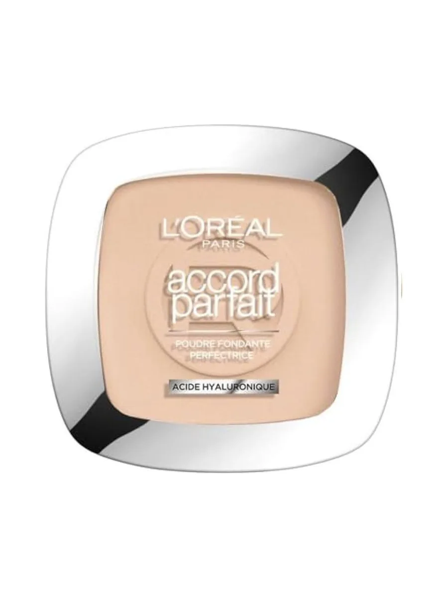 Poudre Fondante Perfectrice Accord Parfait L'Oréal Paris 3D/3W Beige Dorée 2