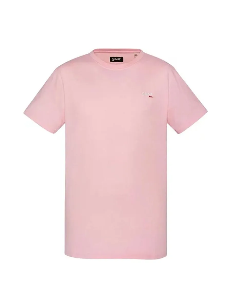 T-shirt Rose Homme Schott TSCREW 1