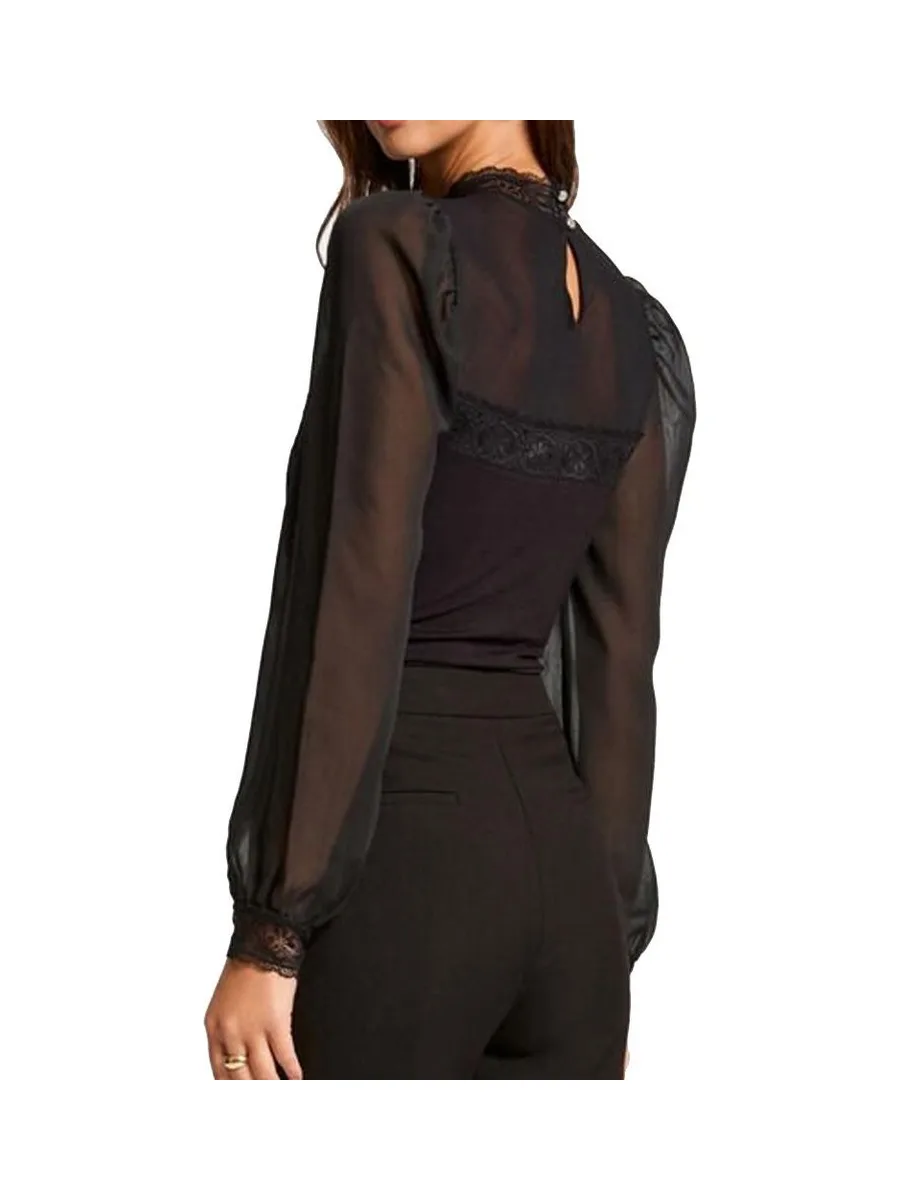 Body Noir Dentelle Femme Morgan TWIST 2
