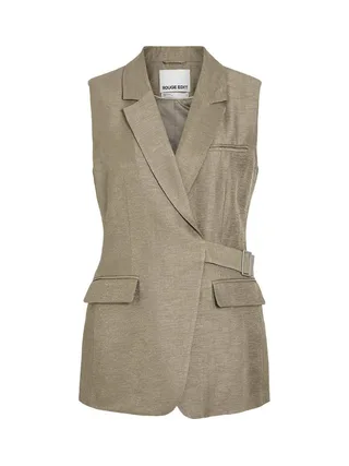 Veste Sans manche Marron Femme Vila Roujuliet Waistcoat 3
