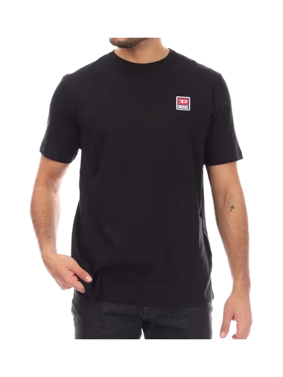 T-shirt Noir Homme Diesel Just 16 Maglietta 2
