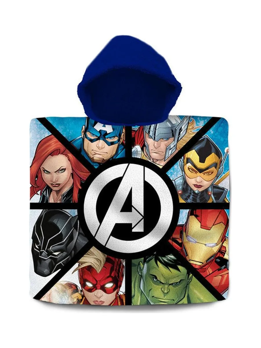 Poncho Marine Sport Zone Algodon 60x120 Avengers 2