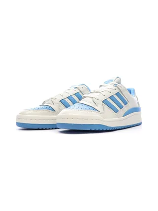 Baskets Blanches/Bleu Homme Adidas Forum 6