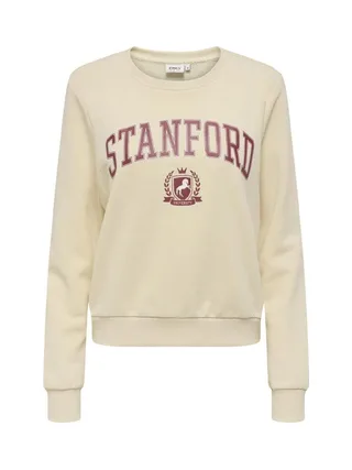 Sweat Beige/Rouge Femme Only Rubi 1