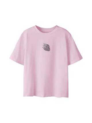 T-Shirt Rose Fille Name it Flonnis 1
