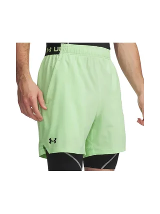 Short de Running Vert/Noir Homme Under Armour Vanish Woven 13737180 1