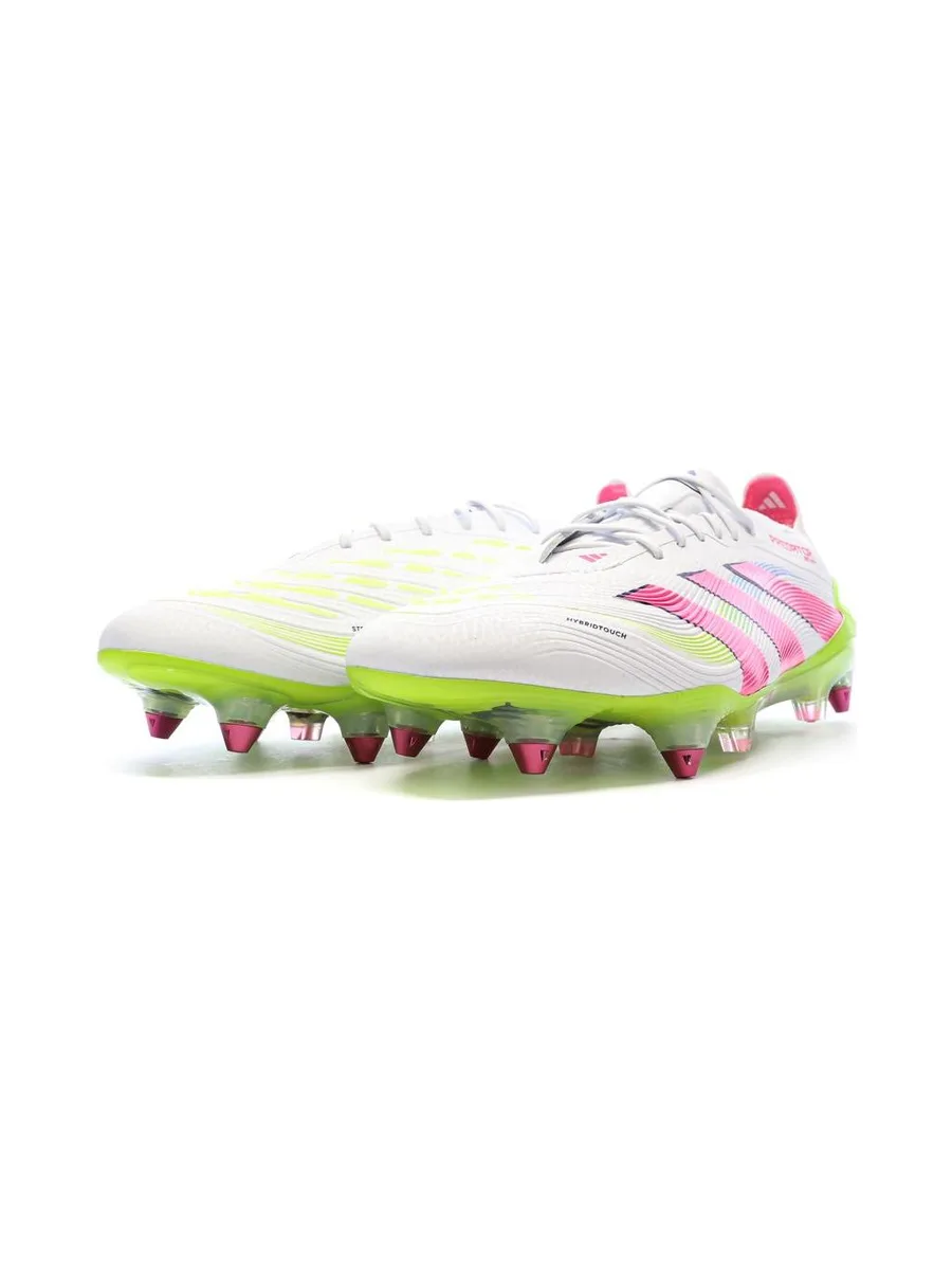 Chaussures de Foot Blanc/Rose Homme Adidas Adidas Predator Elite SG 6