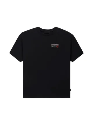 T-Shirt Noir Femme Converse Floral 1