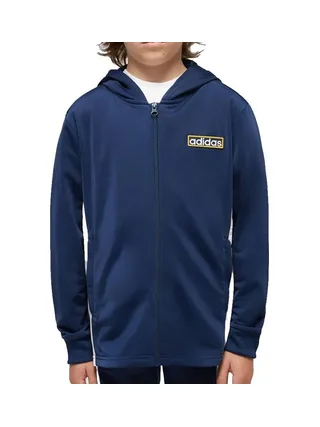 Sweat Zippé Marine Garçon Adidas Hoodie 1