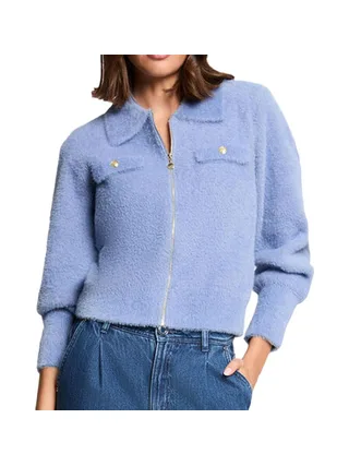 Gilet Zippé Bleu Femme Morgan DOMI 1