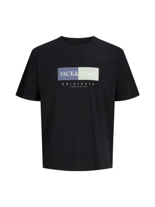 T-Shirt Noir Homme Jack & Jones Frederiksberg 1