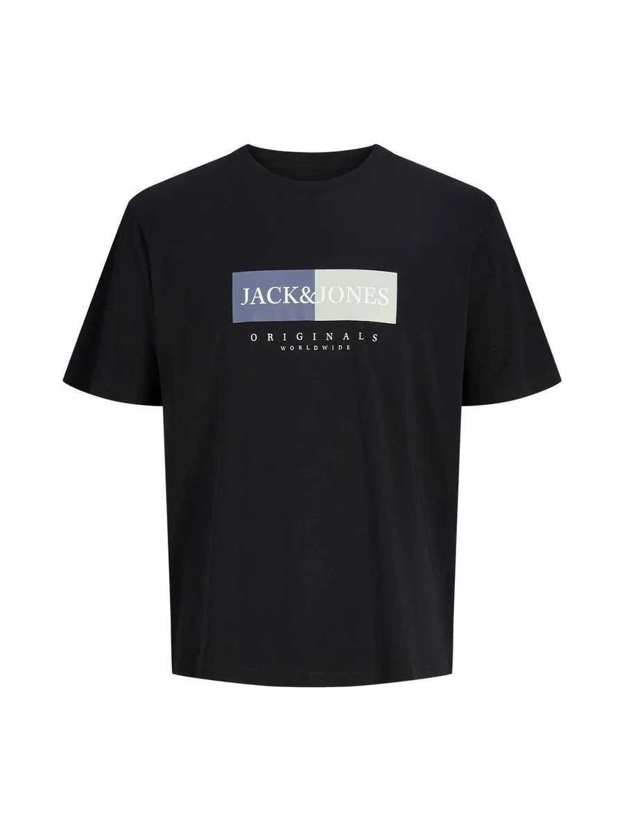 T-Shirt Noir Homme Jack & Jones Frederiksberg 2