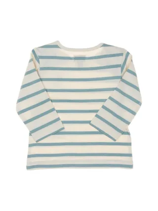 T-Shirt Blanc/Bleu Garçon EOM Eloris 2