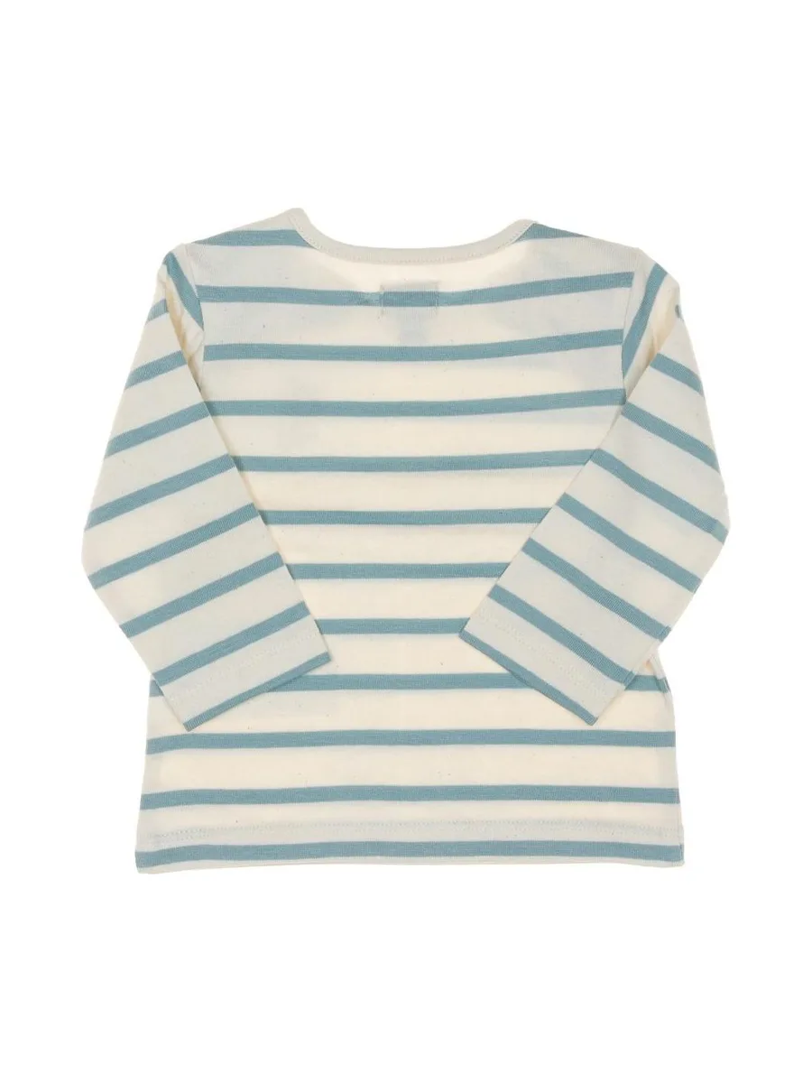 T-Shirt Blanc/Bleu Garçon EOM Eloris 3