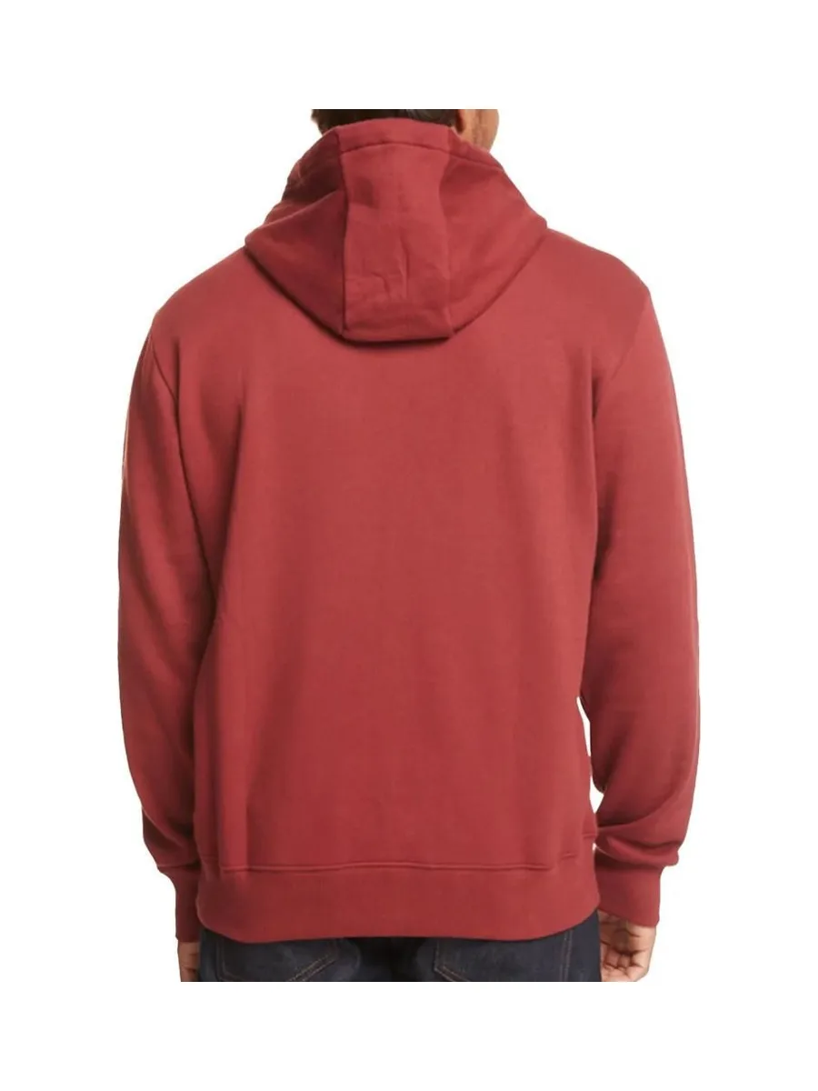 Sweat Rouge Homme Quiksilver Circletrimhood 3
