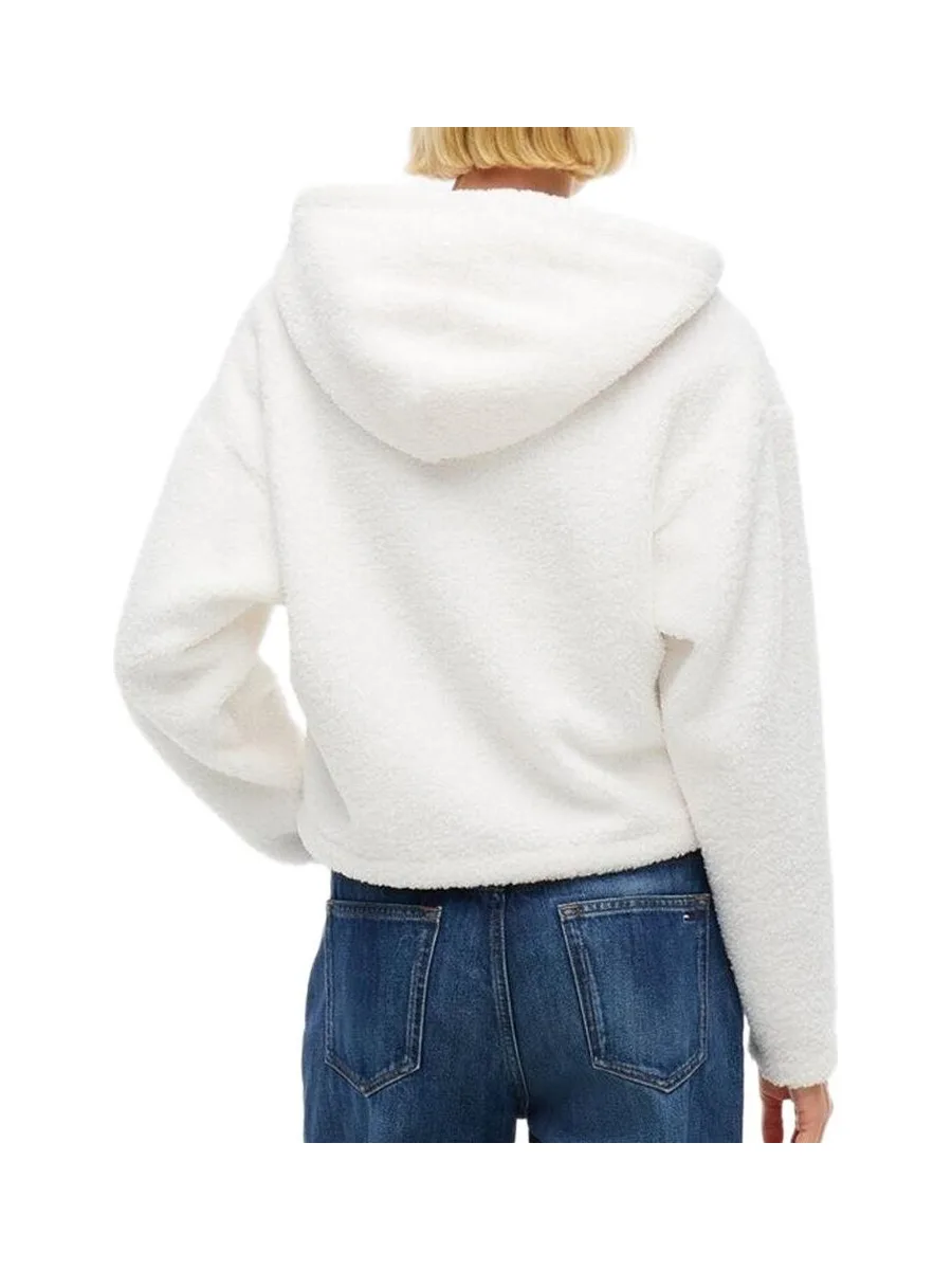 Veste Blanche Femme Tommy HilfigerTeddy Hooded 3