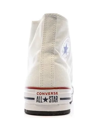 Baskets Blanches à Plateforme Femme Converse All Star High 3