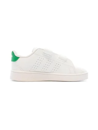 Baskets Blanches/Vert Enfant Adidas Advantage 2