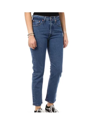 Jean Cropped Bleu Foncé Femme Levi's 501 36200 1
