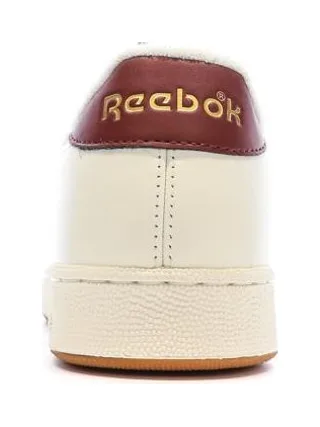 Baskets Blanches/Bordeaux Homme Reebok Club Grounds 3