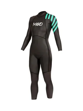 Combinaison Néoprène Mako Hali Plus Noir Vert Femme 1