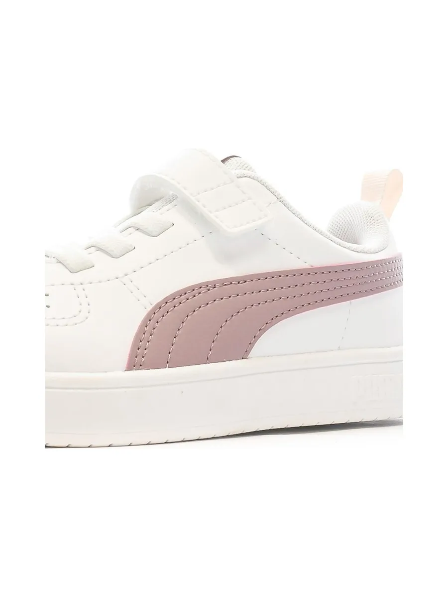 Baskets Blanches/Violet Fille Puma Rickie 7