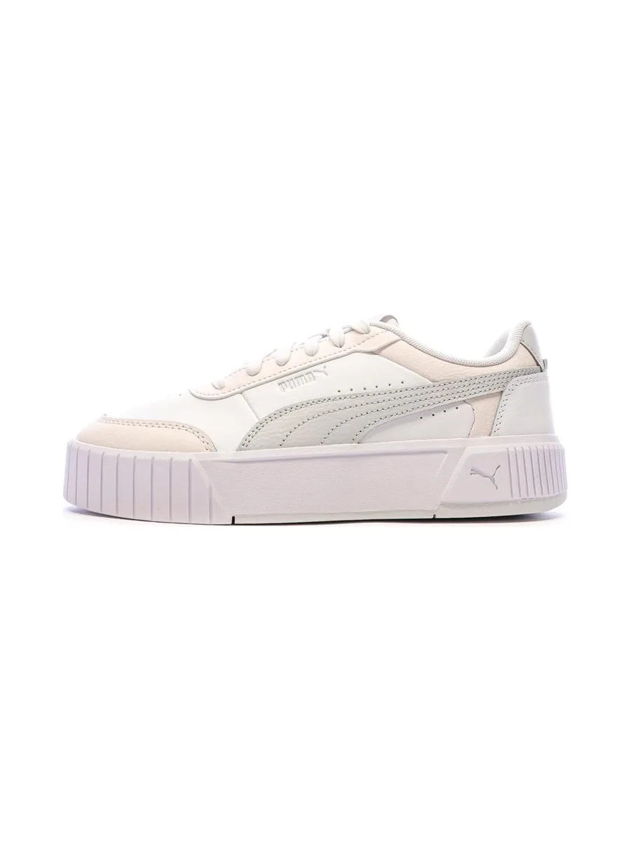 Baskets Blanc/Rose/Gris Femme Puma Carina Mia 2