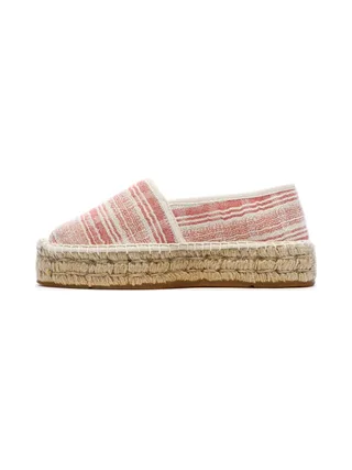 Espadrilles Blanches/Rouges Femme Pare Gabia Aduna 1