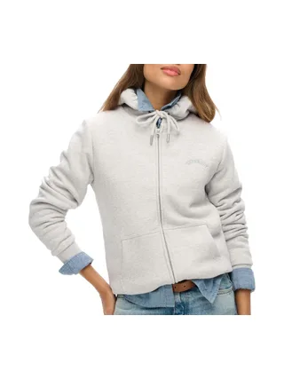 Sweat Zippé Gris Femme Superdry Borg 1