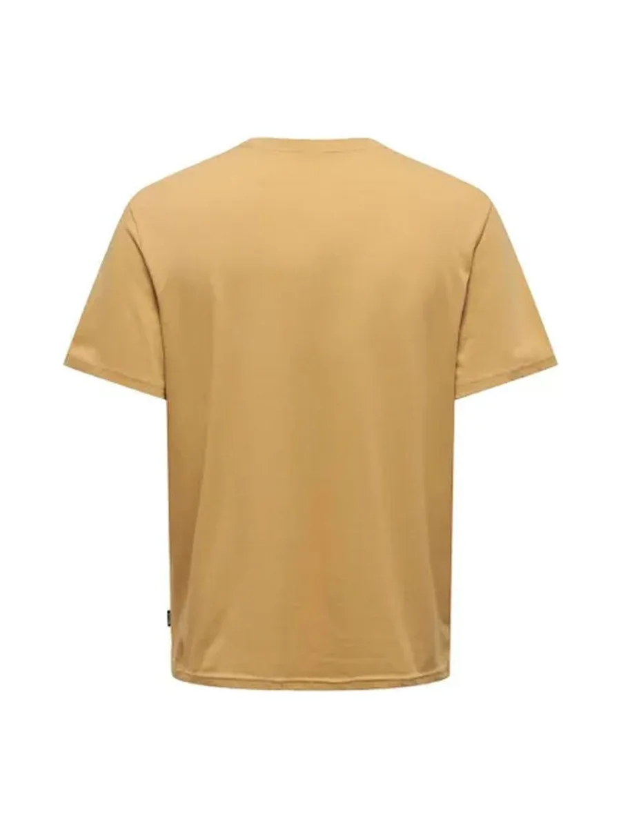 T-shirt Jaune Homme Only & Sons Thiierry 2