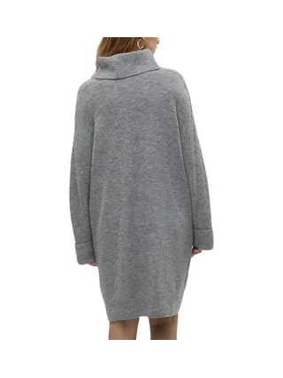 Robe Pull Grise Femme Vero Moda Vmjupiter 2