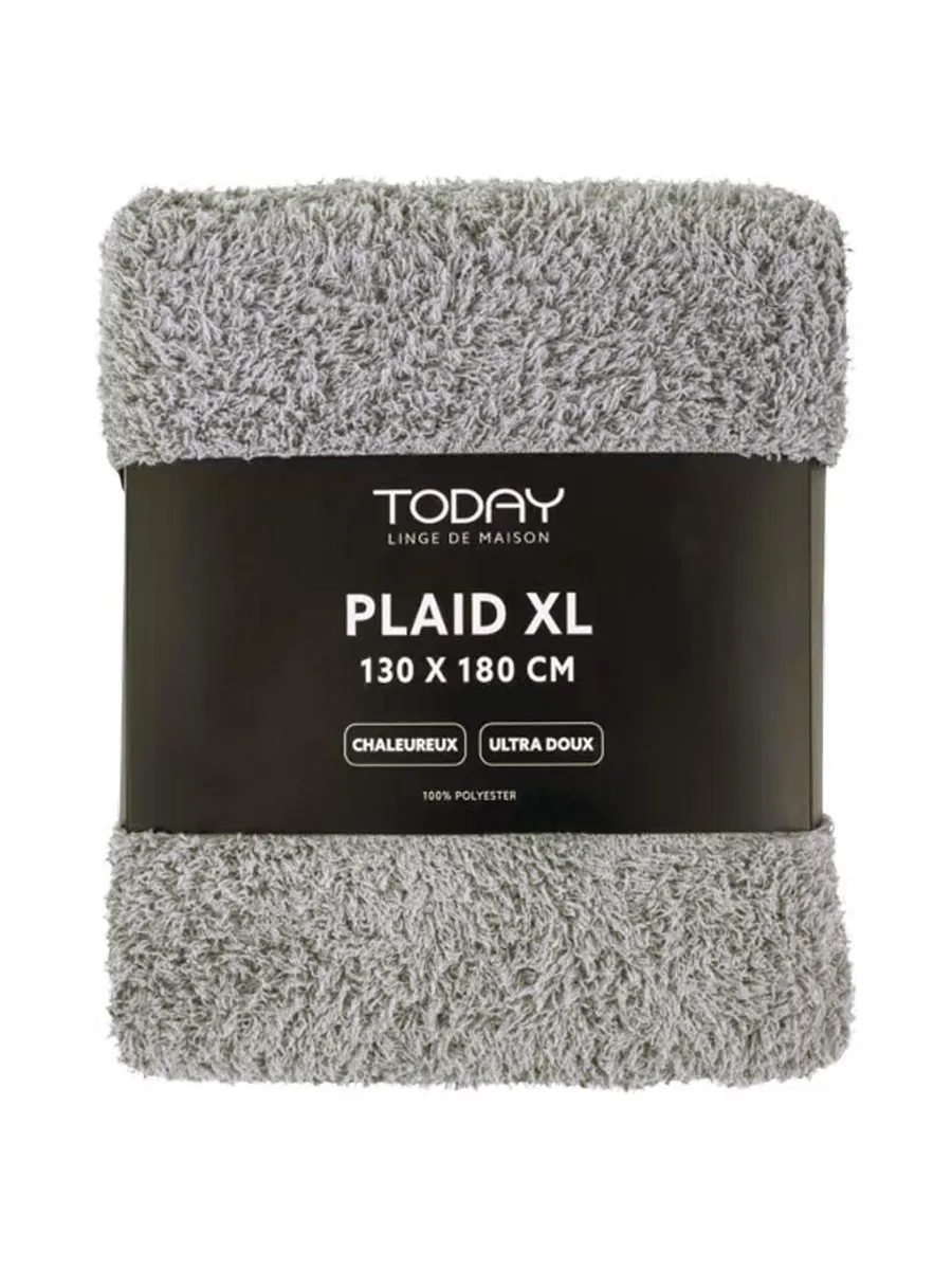 Plaid Gris Clair Today 180x130 3